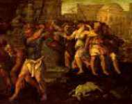 Follower of Giulio Romano - The Rape of the Sabines